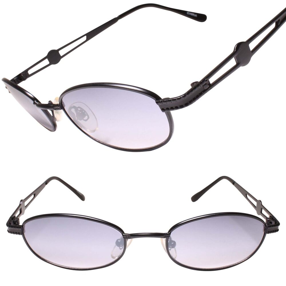90s Y2K Classic Look with Genuine Vintage Rectangle Black Stylish Sunglasses